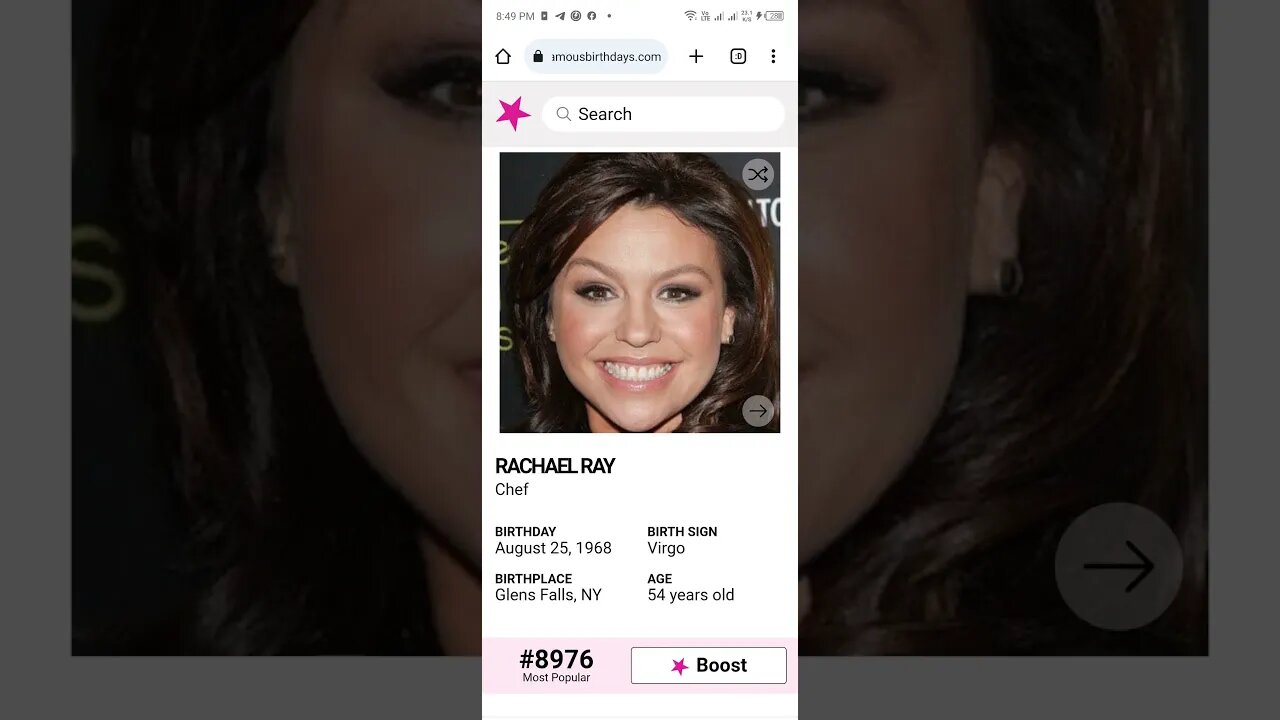 HAPPY 54 BIRTHDAY CHEF RACHAEL RAY