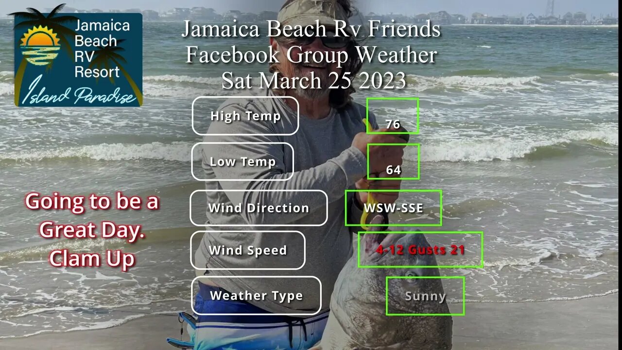Sat 3/25/23 Weather JBRV
