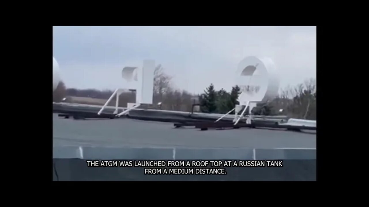 Ukrainians Ambushed Russian Forces from the Rooftop With ATGM & NLAW Anti Tank Weapons #shorts