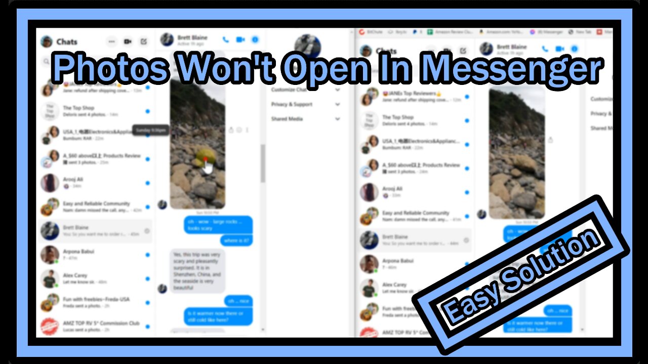 I Can't Open Pictures In Messenger (Facebook Messenger Problem / www.messenger.com) - Easy Solution!