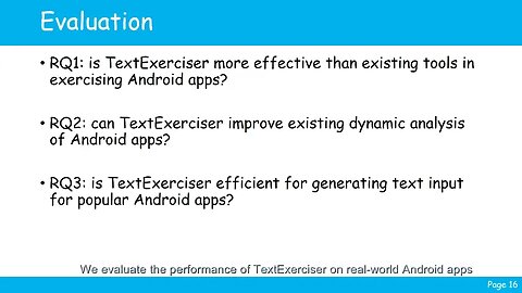 TextExerciser Feedback Driven Text Input Exercising for Android Applications