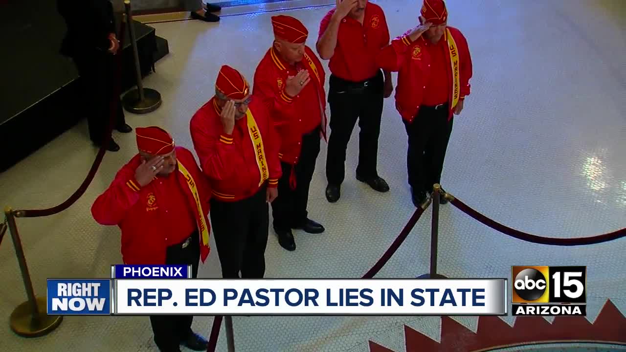 Rep. Ed Pastor lies in state in Phoenix