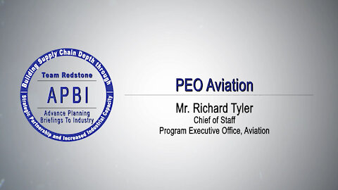 AMCOM APBI - Day 1 - PEO Aviation - Mr. Tyler