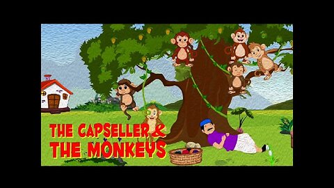 Cap seller 🧢 & the monkeys 🐒🐒🐒