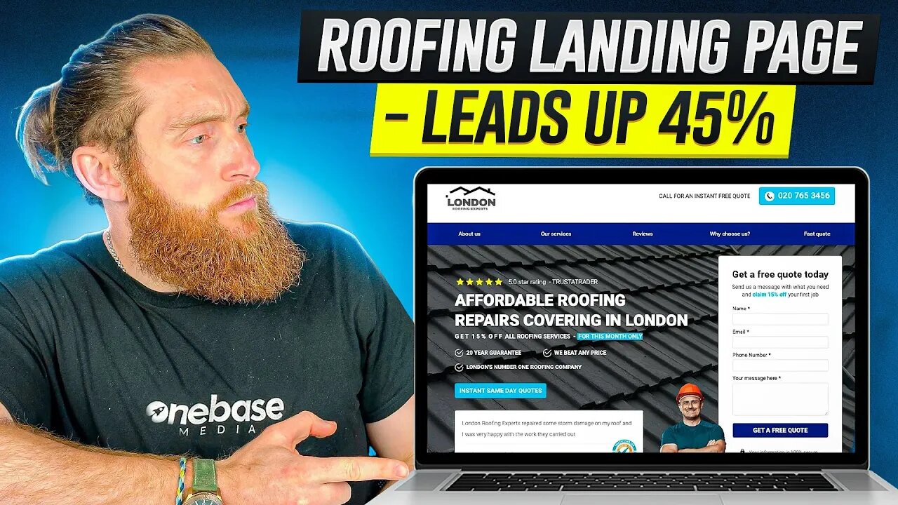 High Converting Roofing Landing Page