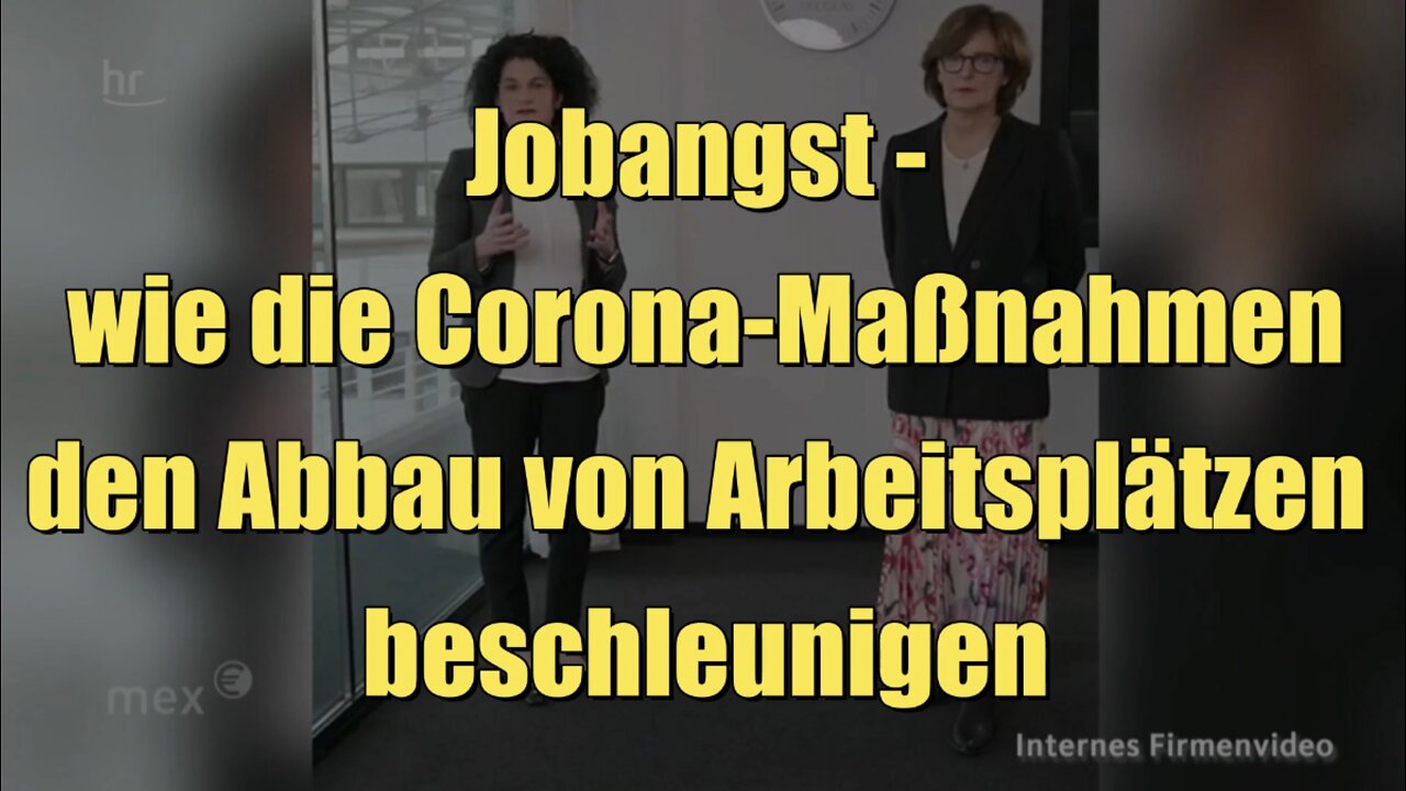 Jobangst - wie Corona-Maßnahmen den Abbau von Arbeitsplätzen beschleunigen (31.03.2021)