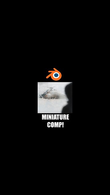 How to Composite Miniatures in Blender! #shorts #vfx #blender3d