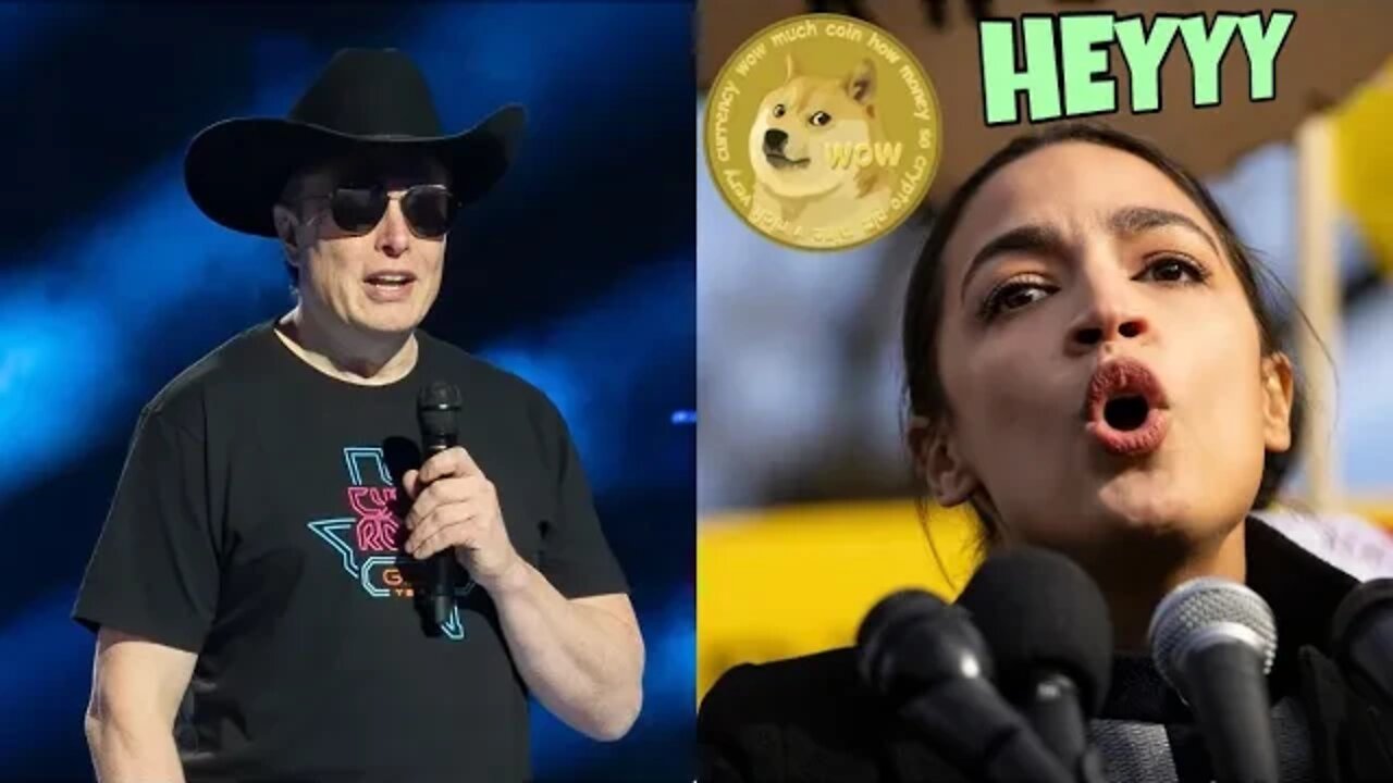 AOC YELLING At Elon Musk ⚠️ Dogecoin Tesla News ⚠️