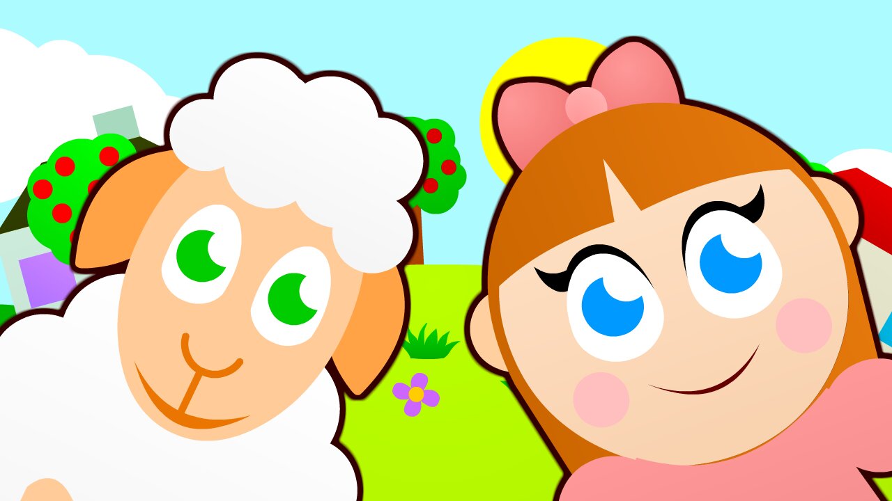 Mary had a little lamb nursery rhyme for kids!