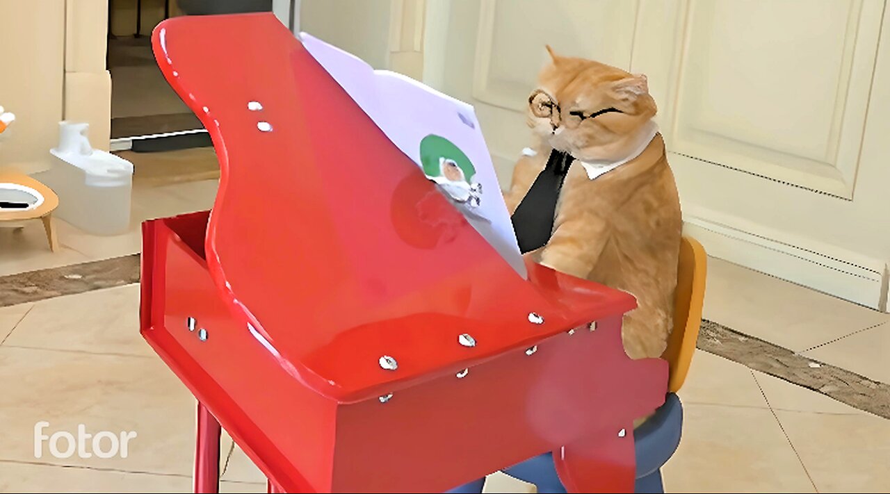 📸 Can't Believe My Eyes! 🙀🎹 Unimaginable Piano Skills of a Musical Cat 🎶🐾