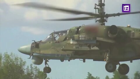 Russian Defense Ministry shared footage of combat crews of the Ka-52, Mi-35, Mi-8AMTSh helicopters