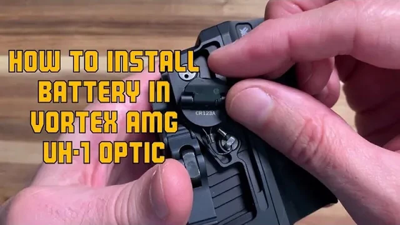 Vortex Optics AMG UH-1 Gen II Holographic Sight battery install