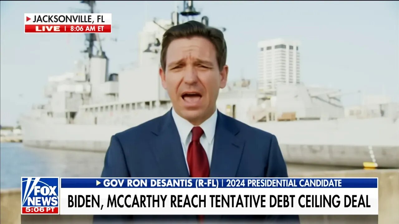 Deranged DeSantis promises to "destroy leftism" if elected President