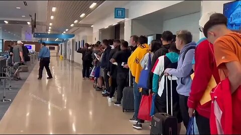 Illegals waiting to fly out of Brownsville to Dallas