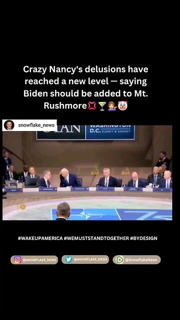 Nancy Pelosi says Joe Biden belongs on Mount Rushmore 🤣