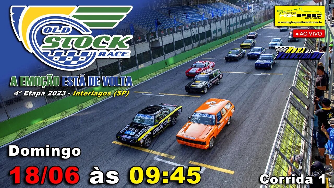 OLD STOCK RACE | Corrida 1 | 4ª Etapa 2023 | Interlagos (SP) | Ao Vivo