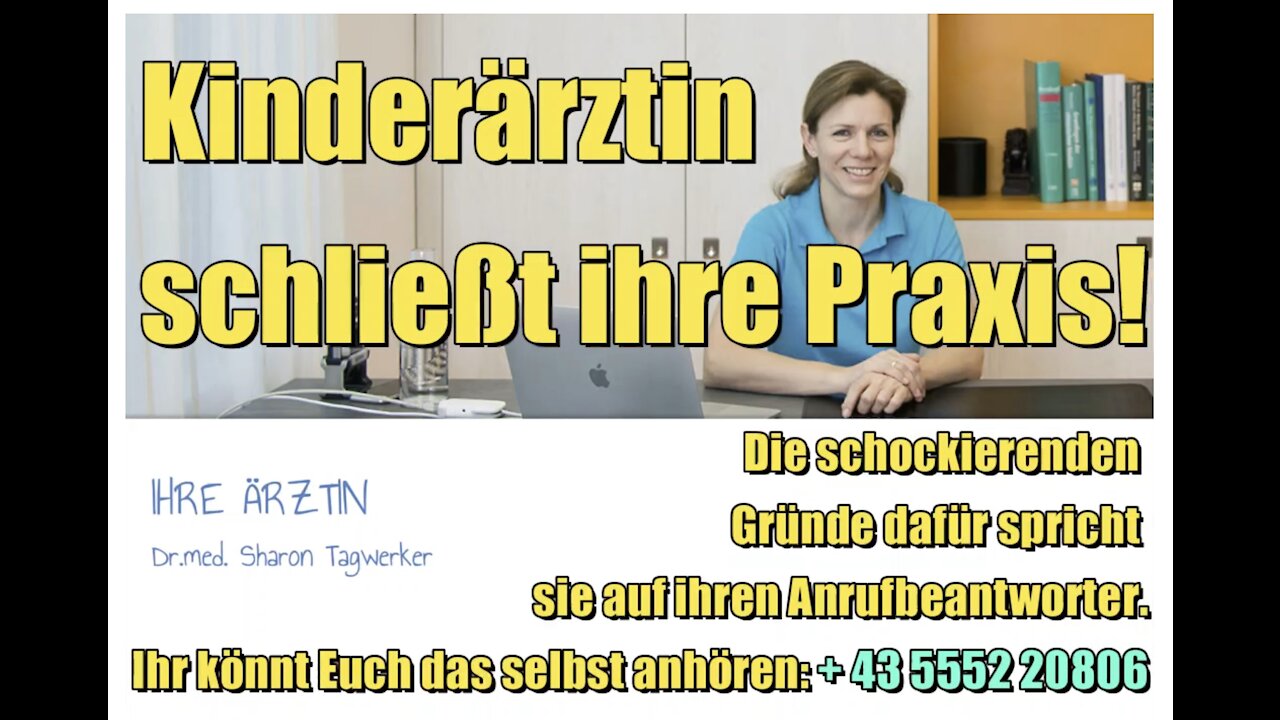 Kinderärztin streikt aufgrund des drohenden Impfzwanges (Anrufbeantworter-Text I 13.12.2021)