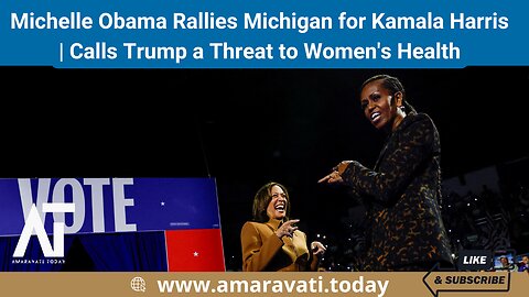 Michelle Obama Rallies Michigan for Kamala Harris | Calls Trump a Threat to Women's Health