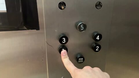 Vintage Otis Lexan Elevator at the Quality Inn, Ocean City, MD