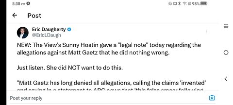 The View, Matt Gaetz did nothing wrong