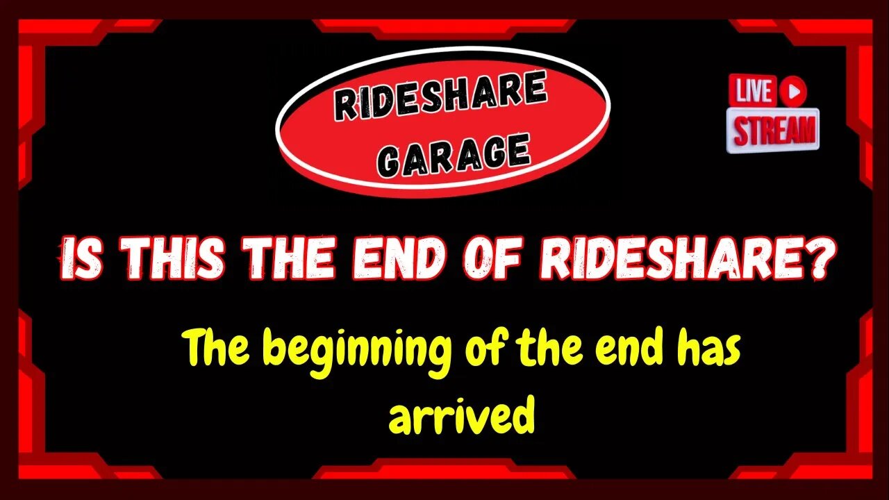 RideShare Garage LIVE | Uber Driver Lyft Driver