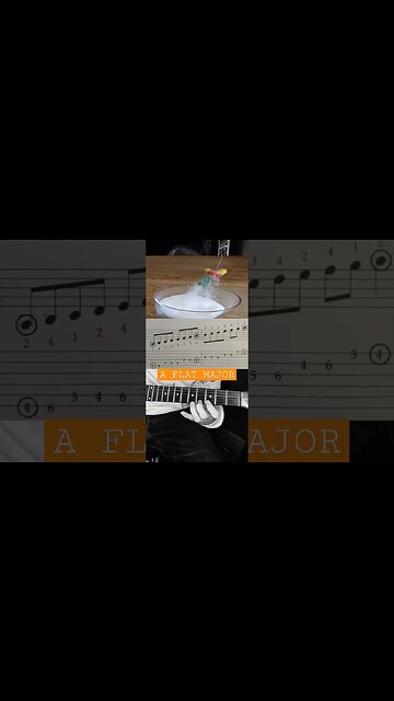 Guitar scale: A Ionian