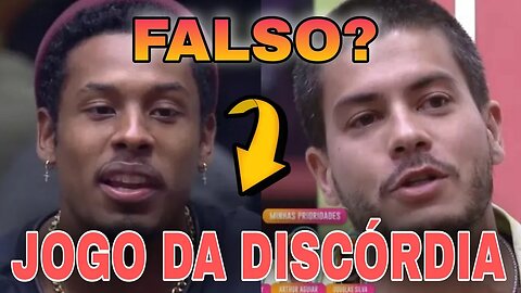 P.A DEIXA ARTHUR DE FORA DAS SUAS PRIORIDADES NO JOGO DA DISCÓRDIA #bbb22 #pauloandré #pauloandré