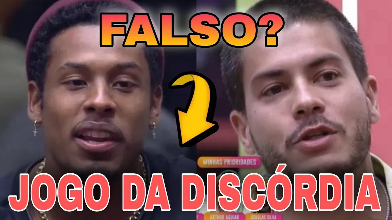 P.A DEIXA ARTHUR DE FORA DAS SUAS PRIORIDADES NO JOGO DA DISCÓRDIA #bbb22 #pauloandré #pauloandré