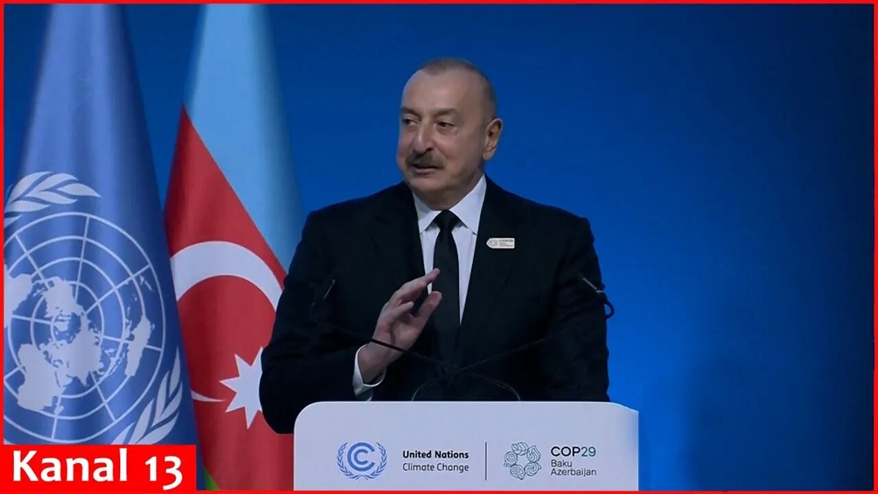 “We are slandered, attacked” - Azerbaijan’s Aliyev claims oil is 'gifts from God' in COP29 opening