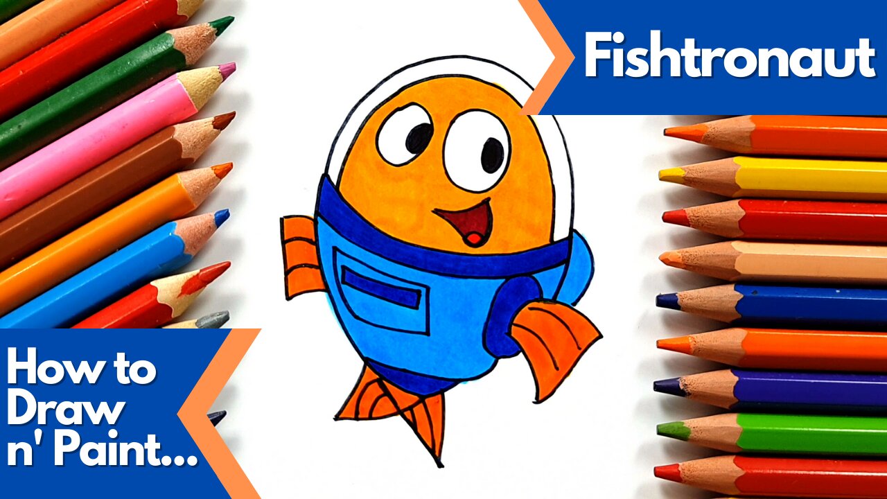 How to draw and paint Fishtronaut