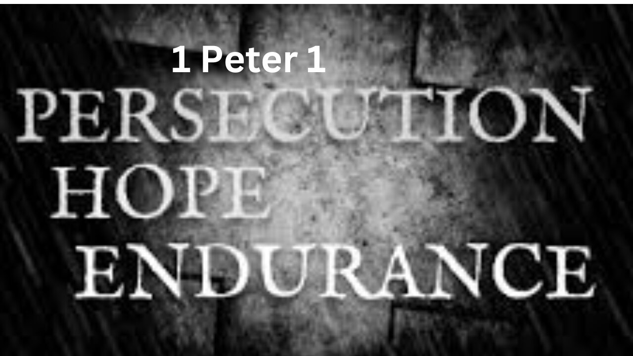 1 Peter CH. 1. Part 2. Live a confident Spiritual life knowing our perfect future is with Christ.