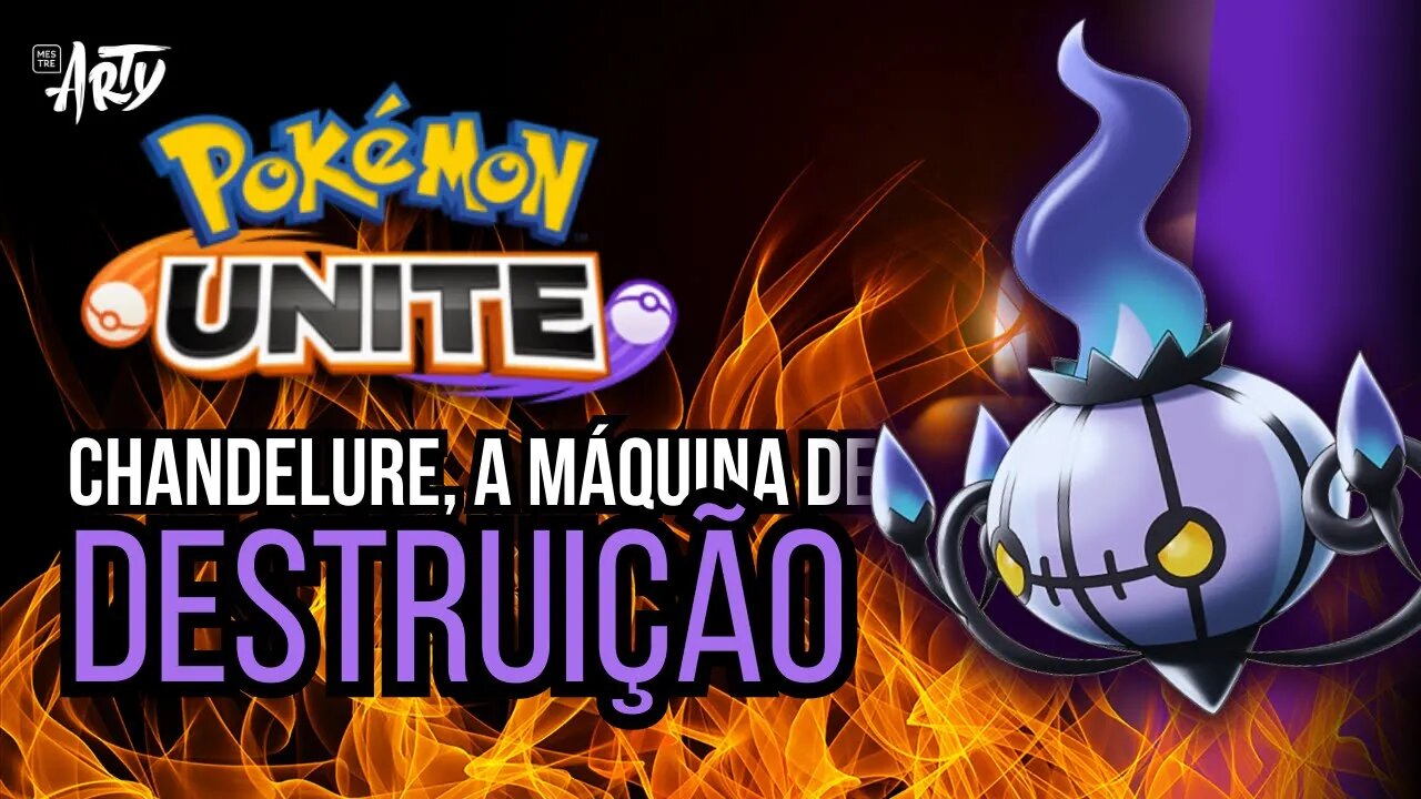 [NOVO - GAMEPLAY] JOGANDO COM O CHANDELURE PELA PRIMEIRA VEZ! Pokémon Unite Nintendo Switch e Mobile