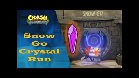 Snow Go Crystal Run Nintendo Switch Gameplay (Controls Are Weird) - Crash Bandicoot N. Sane Trilogy