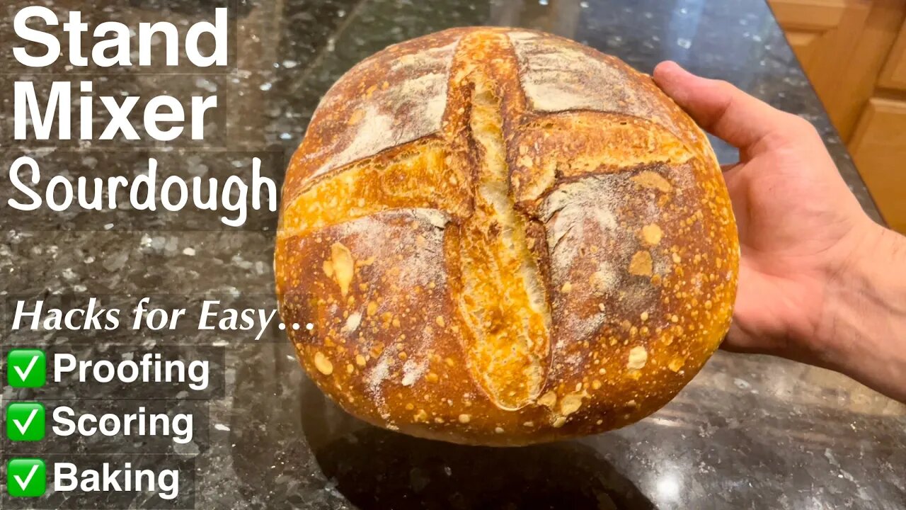 Easy Method for Making Sourdough Bread with a Stand Mixer