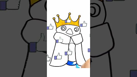 How to draw and paint Super Mario's Penguin King #shorts