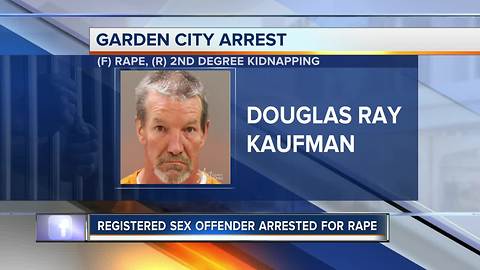 Man arrested on charges of kidnapping and rape in Garden City