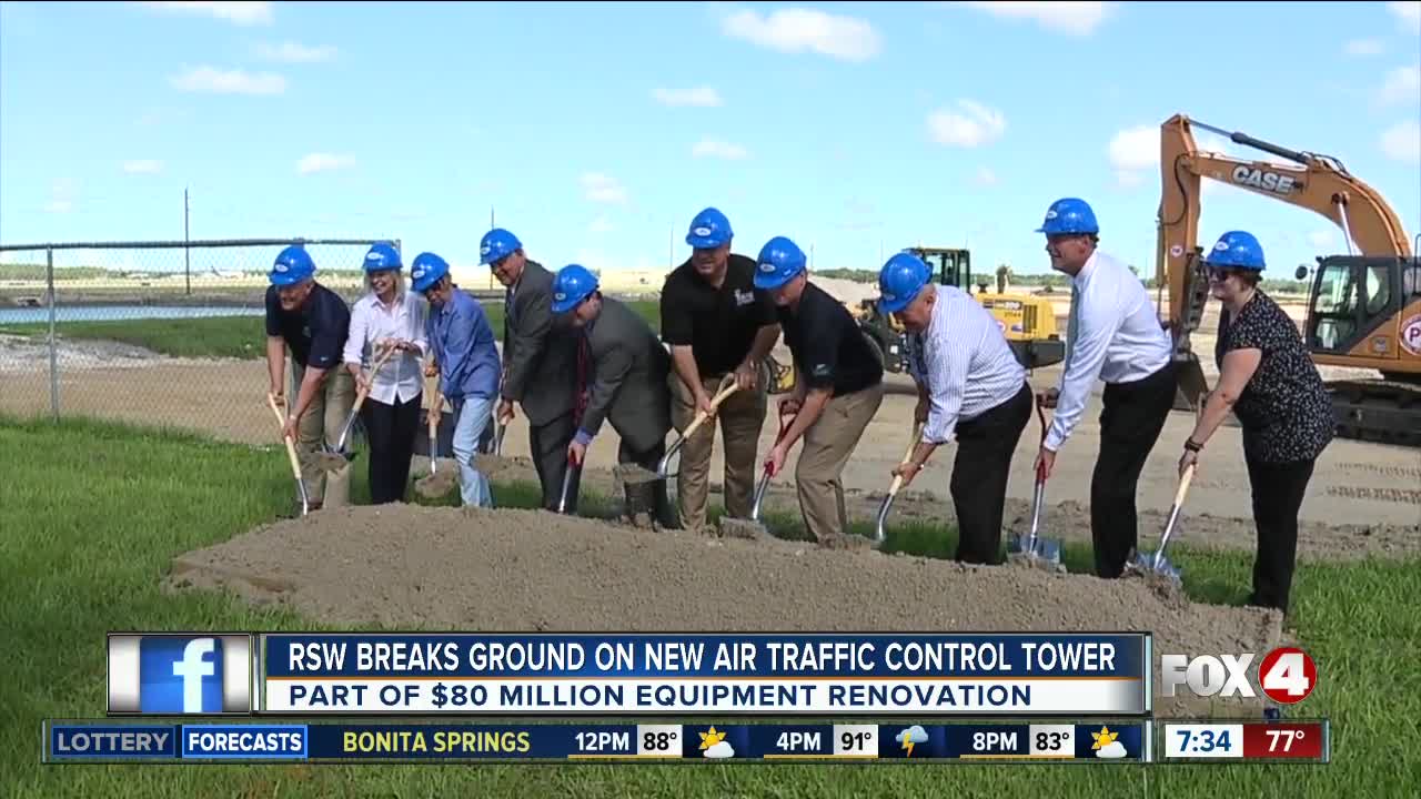 Construction of new control tower at RSW gets under way