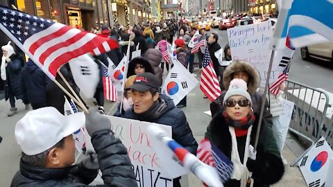 ★(3/3) 미국을 다시 위대하게! 한국을 다시 위대하게! 태평 태투 뉴욕 4차 [태평] 181230 일 맨하탄 Trump Tower (5 Ave/56 St)