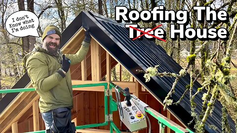 Putting a Roof On The Tree House || I Don't Know How To Do This