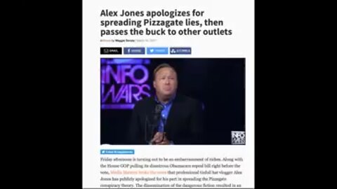 'WTF ALEX JONES APOLOGIES FOR PIZZAGATE!!!!????' - Beast - 2017