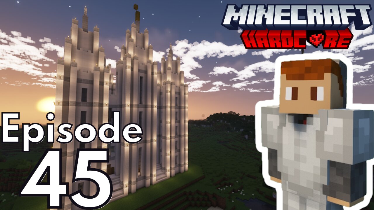 Hardcore Minecraft : Ep 45 "Salt Lake City Temple"