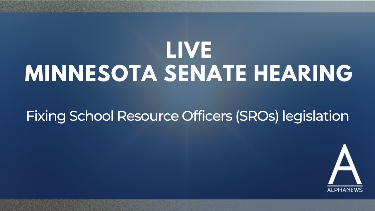 Live from the Minnesta Senate: Hearing on police officers in schools