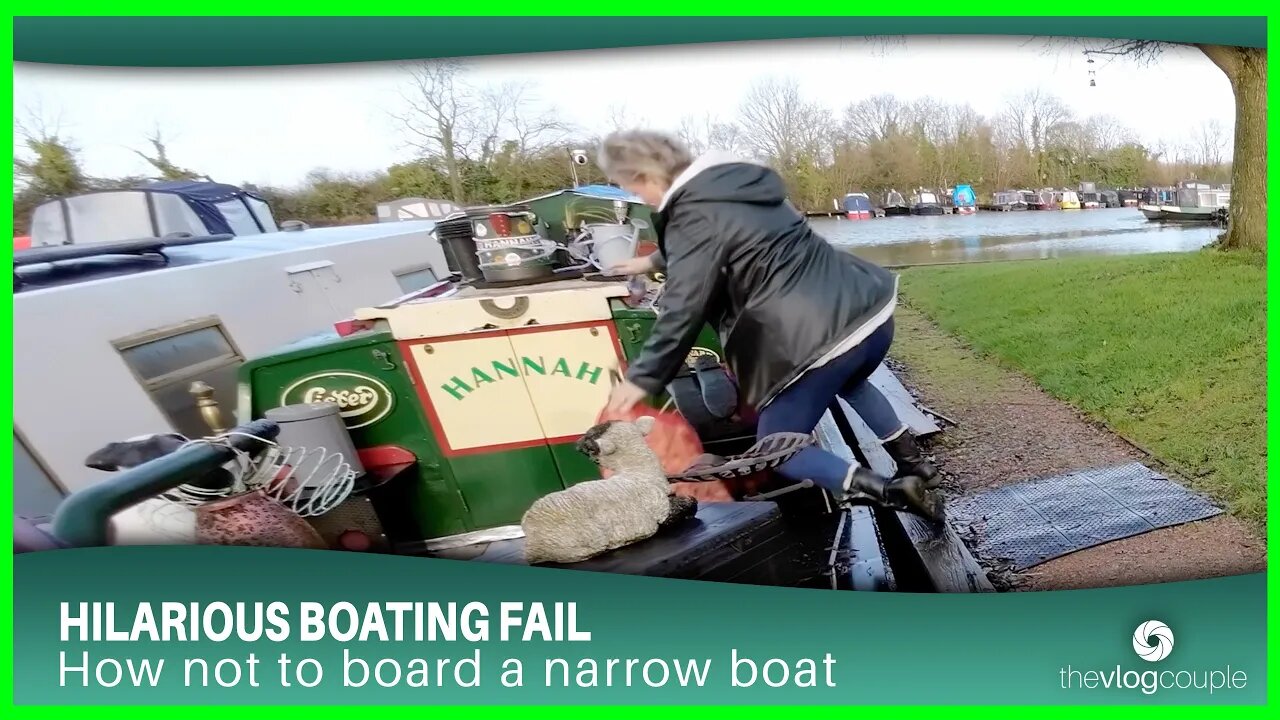 Hilarious Boating Fail - how not to board a narrow boat!