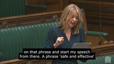 Esther McVey MP speaks in a debate on the Vaccine Damage Payments Bill on the 20 October 2023