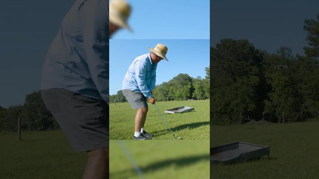 #shorts | WE PLAY REDNECK GOLF | GARDEN GOLF | GOPRO ATTACHED TO GOLF CLUB EPIC VIEW | CIWTG