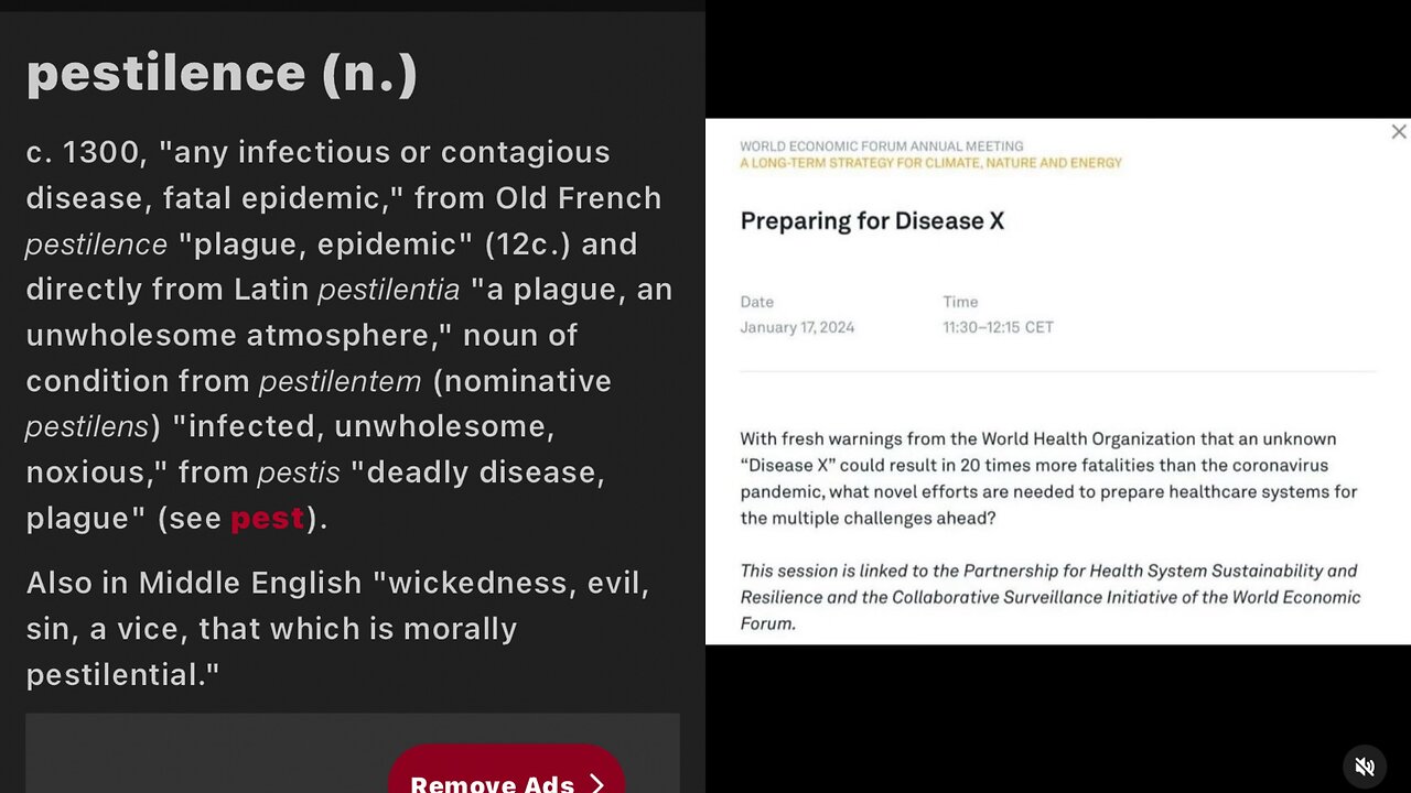 The ‘WHO’ that an unknown ‘DX’ could result in 20X+ fatalities than ‘CV-DEMIC’