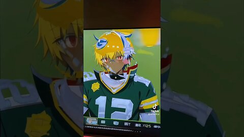 AARON TODGERS AS AN ANIME CHARACTER #packers #aaronrodgers #madden #drw15