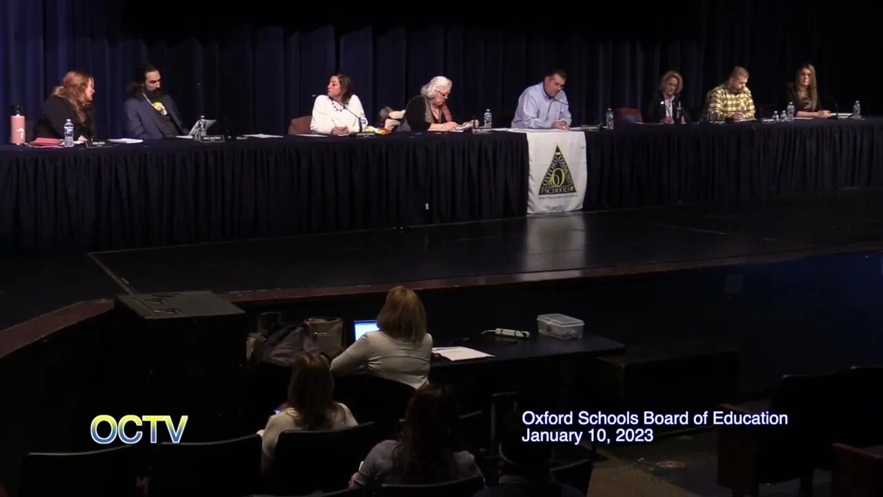 Oxford Schools Board of Education: 01/10/22