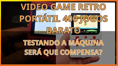 Vídeo game portatil 400 jogos retrô do aliexpress testando tudo será que compensa?