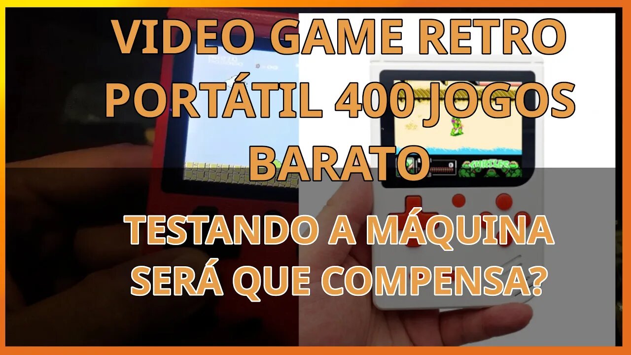 Vídeo game portatil 400 jogos retrô do aliexpress testando tudo será que compensa?